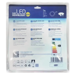 Aigostar Στρογγυλό Panel Χωνευτό LED 16W 3000K 1130Lm Φ205mm 230V AC Ασημί