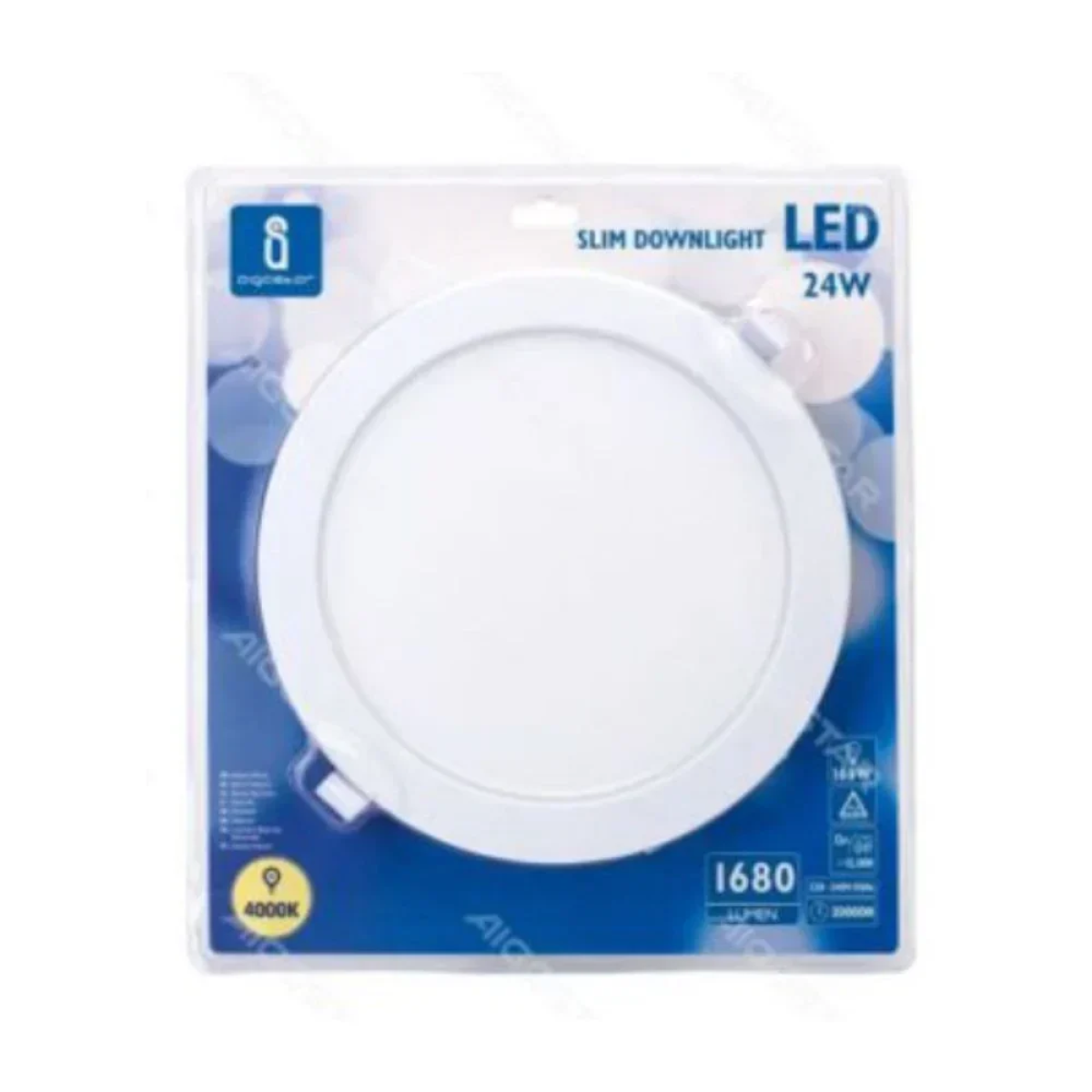 Aigostar Στρογγυλό Panel Χωνευτό LED 24W 4000K 1680Lm Φ240mm 230V AC Λευκό