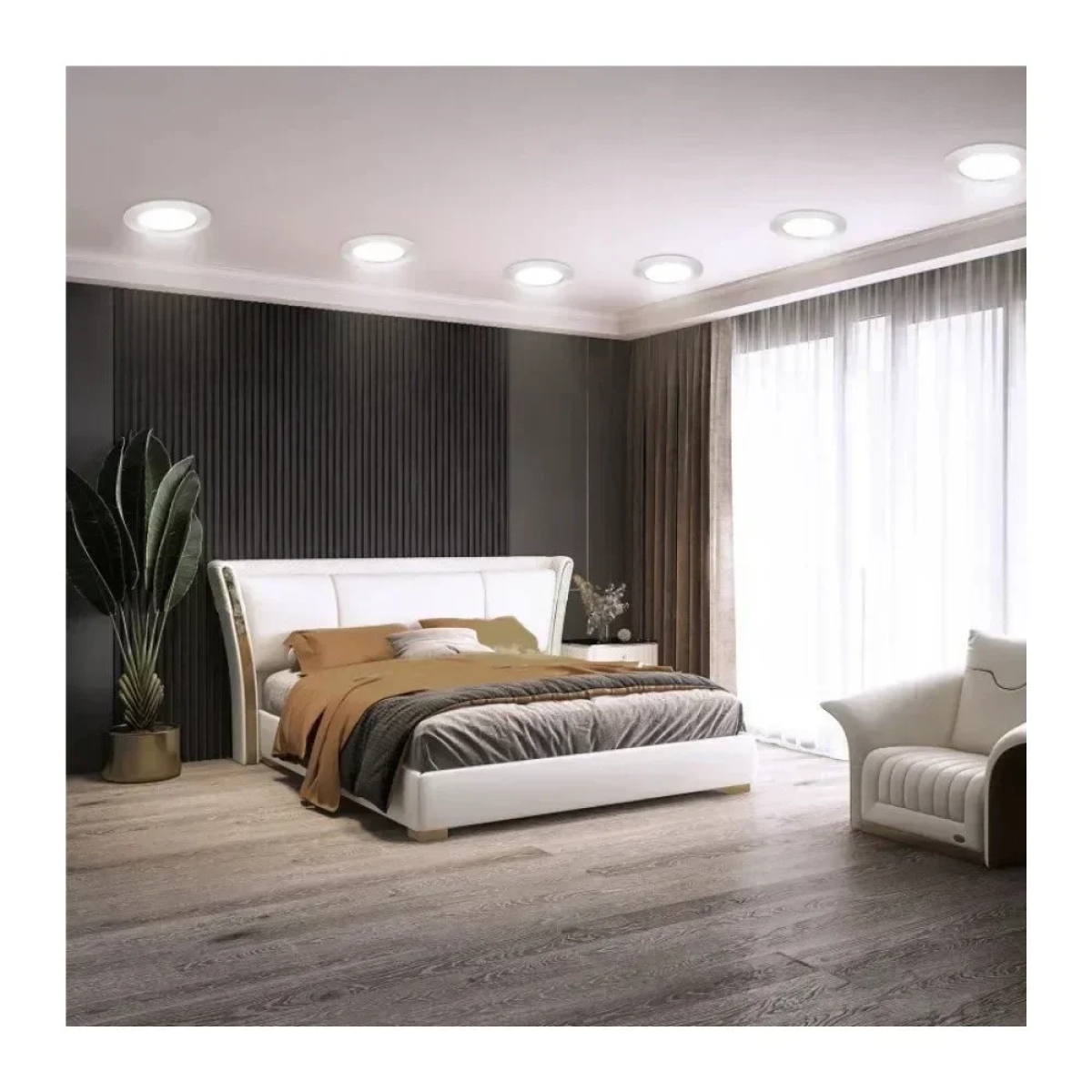 Aigostar Στρογγυλό Panel Χωνευτό LED 9W 6500K 850Lm Φ115mm 230V AC Λευκό