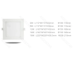 Aigostar Τετράγωνο Χωνευτό LED Panel Ισχύος 18W με Λευκό Φως Ημέρας 22x22εκ.