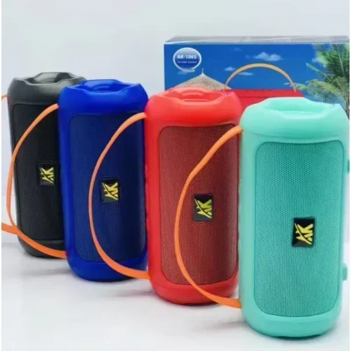 AK-106S Ασύρματο Φορητό Ηχείο Bluetooth Mini Speaker με λαβή μεταφοράς TF/USB/FM/AUX