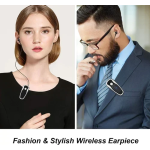 Ακουστικό πέτου Bluetooth Handsfree Moxom MX-WL86 μαύρο - Image 3