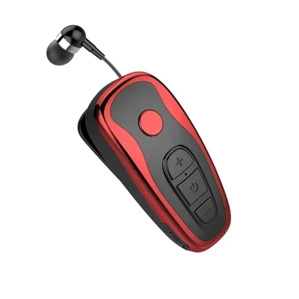 Ακουστικό πέτου Bluetooth Handsfree Moxom MX-WL86 μαύρο/κόκκινο
