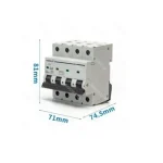 Ασφάλεια MCB 4P 32A C Curve - Aigostar γκρι