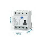 Ασφάλεια RCCB 4P 40A 30MA - Aigostar γκρι