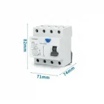 Ασφάλεια RCCB 4P 63A 30MA - Aigostar γκρι