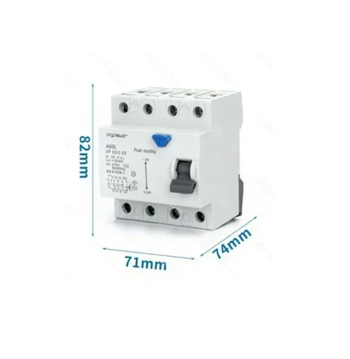 Ασφάλεια RCCB 4P 63A 30MA - Aigostar γκρι