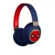 Ασύρματα αναδιπλούμενα On Ear ακουστικά Spiderman με LED φωτισμό ZY-2407 μπλε