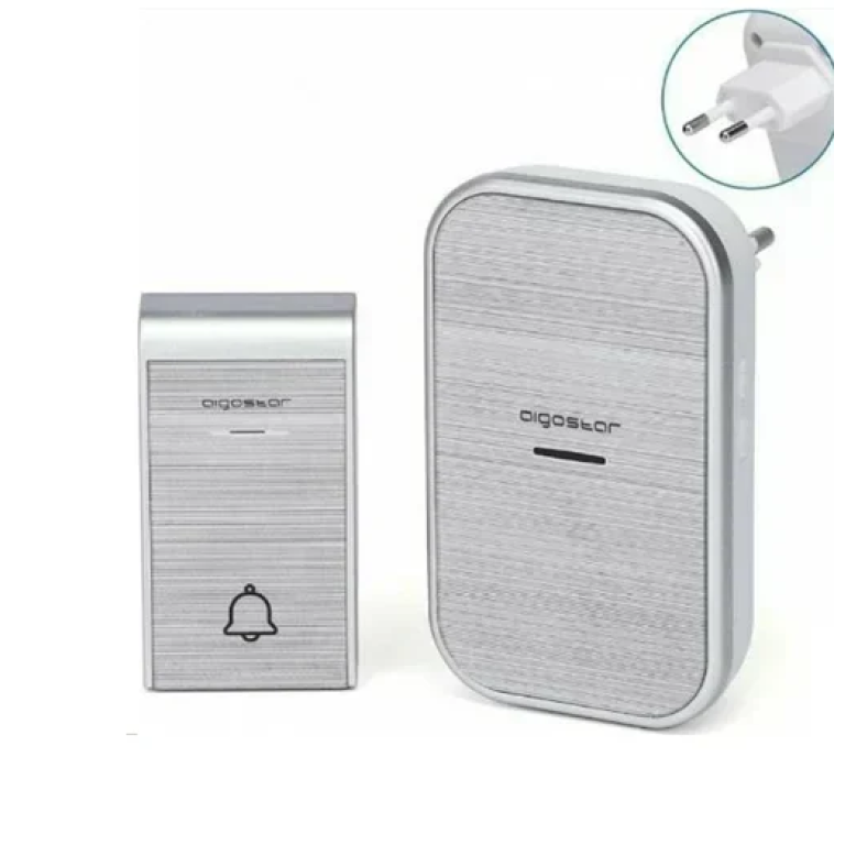 Ασύρματο κουδούνι πόρτας IP44 Aigostar - ασημί
