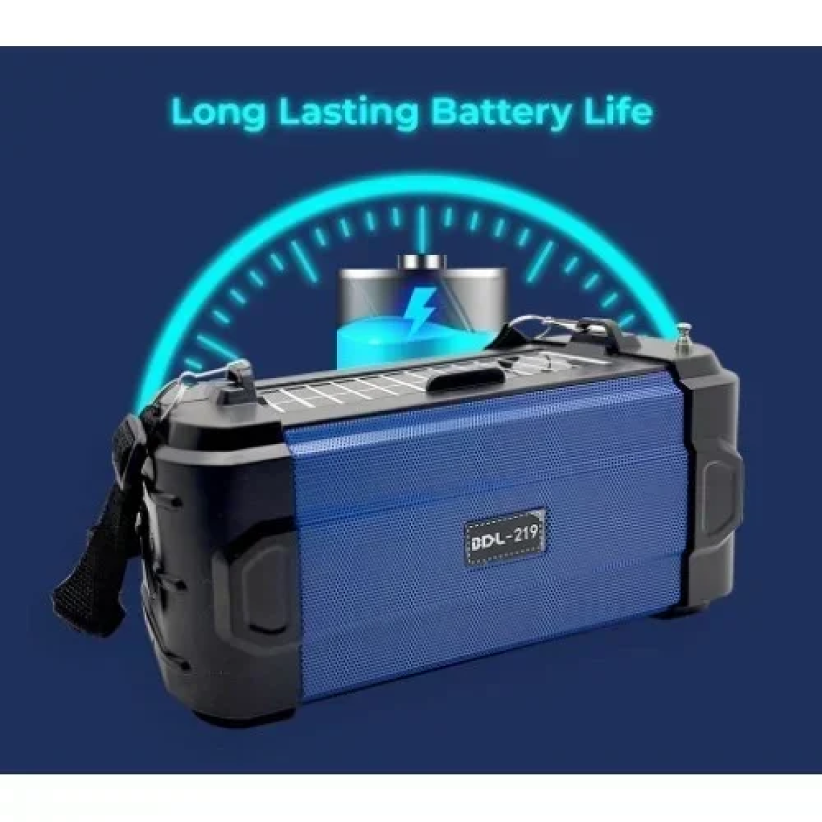 BDL-219 Φορητό Ασύρματο Ηχείο Bluetooth με φακό & ηλιακό πάνελ φόρτισης