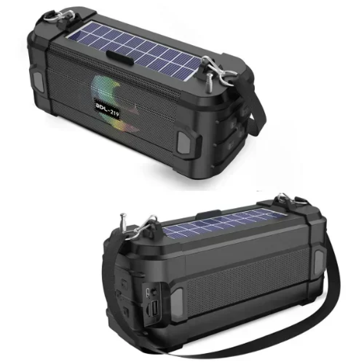 BDL-219 Φορητό Ασύρματο Ηχείο Bluetooth με φακό & ηλιακό πάνελ φόρτισης