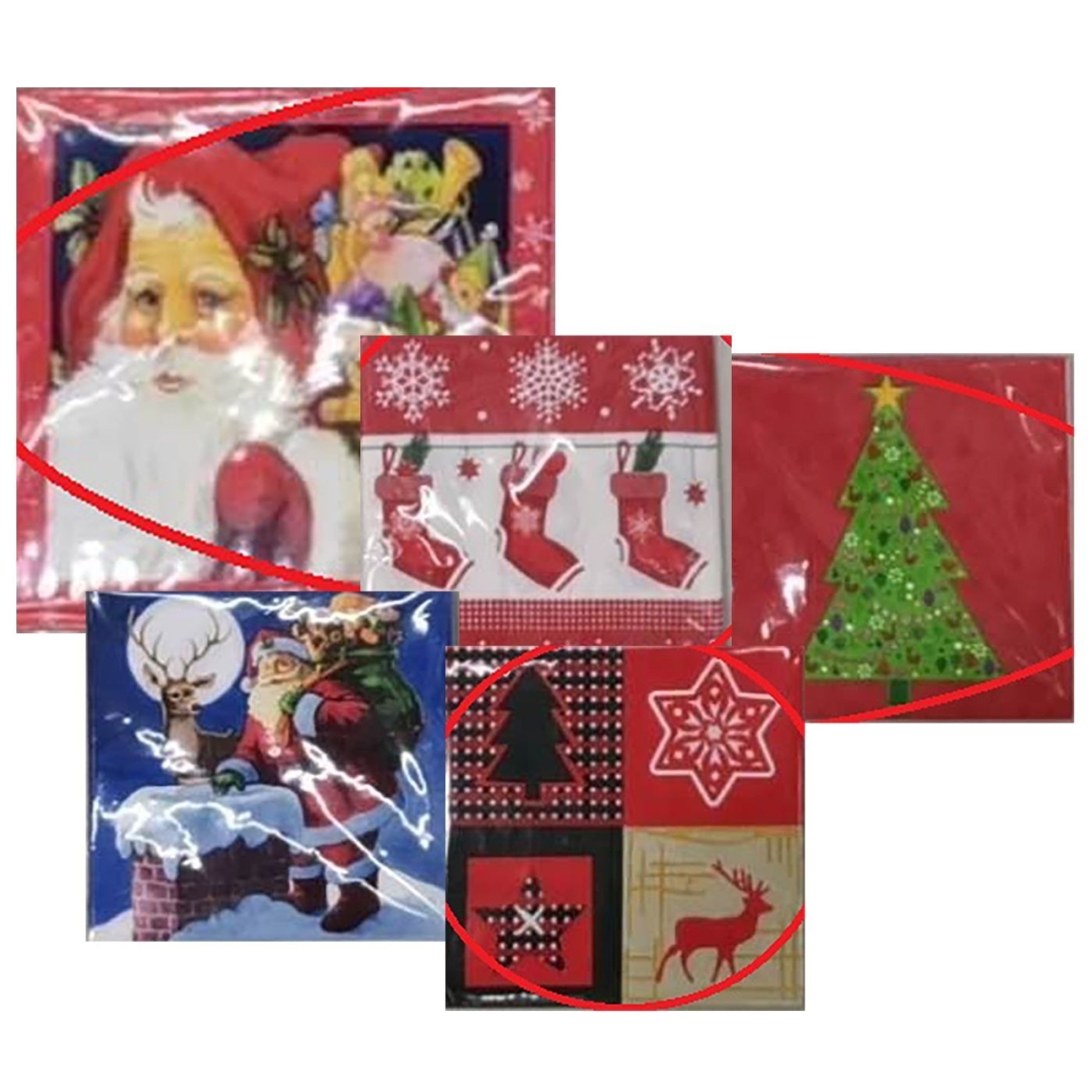 Χαρτοπετσέτες Xmas 20τεμ 33x33cm Xmasfest 1131779