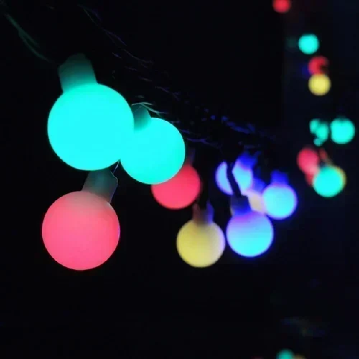 Χριστουγεννιάτικα λαμπάκια 50LED 3m+5m με πολύχρωμο φωτισμό Aigostar - Image 4