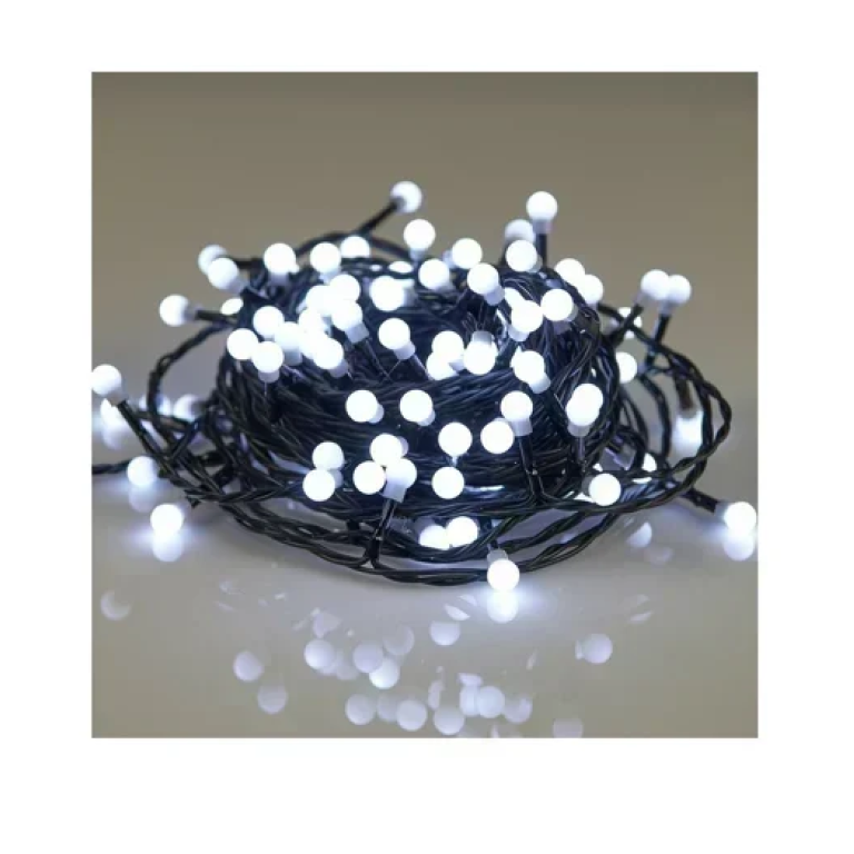 Χριστουγεννιάτικα λαμπάκια 50LED 3m+5m με ψυχρό λευκό φωτισμό Aigostar