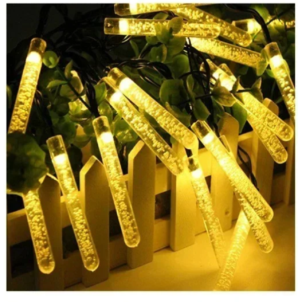 Χριστουγεννιάτικα λαμπάκια 50LED θερμού/ροζ/κόκκινου φωτισμού