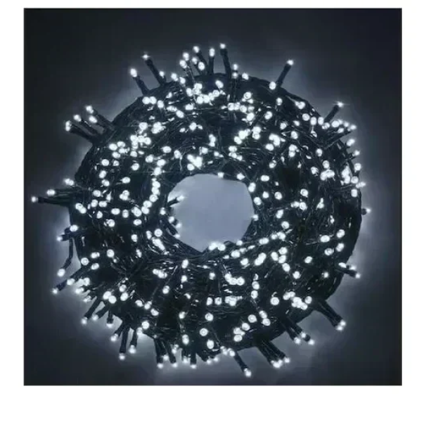 Χριστουγεννιάτικα λαμπάκια μπαταρίας 300LED 0.3m+15m με ψυχρό λευκό φωτισμό Aigostar