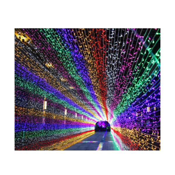 Χριστουγεννιάτικα Λαμπάκια Κουρτίνα 240LED RGB AN57388
