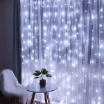 Χριστουγεννιάτικα λαμπάκια "κουρτίνα" 300LED 3m (3m*3m) ψυχρού λευκού φωτισμού Aigostar - Image 2