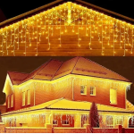 Χριστουγεννιάτικα λαμπάκια "βροχή" 100LED 3m (5m*0.6m) θερμού φωτισμού Aigostar - Image 2