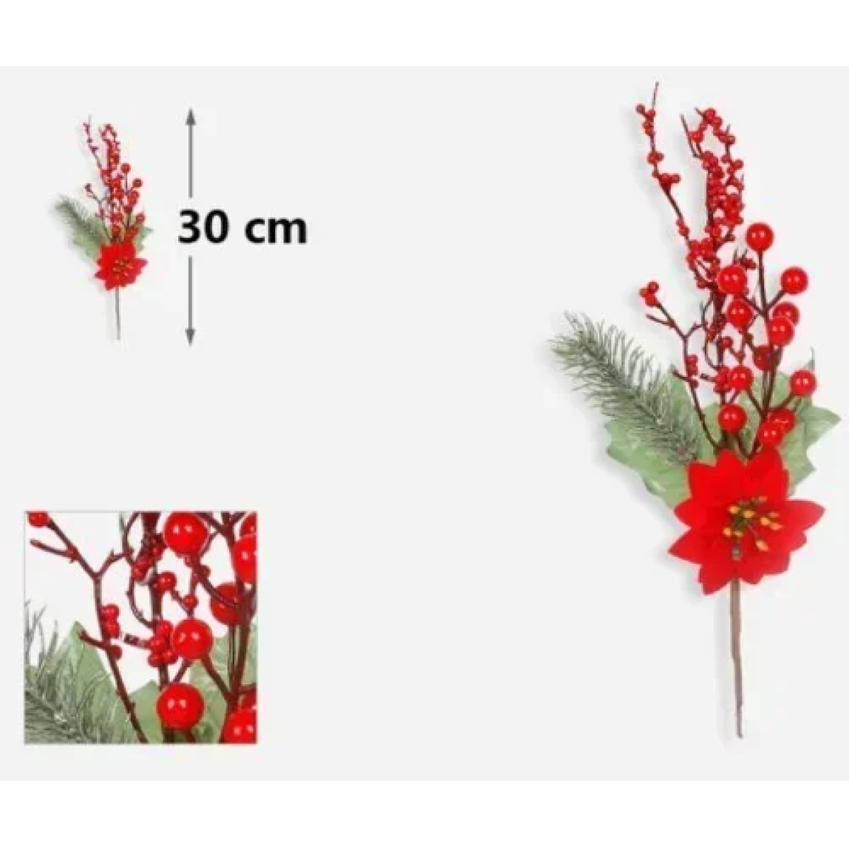 Χριστουγεννιάτικο Διακοσμητικό Κλαδί 30cm 7990870