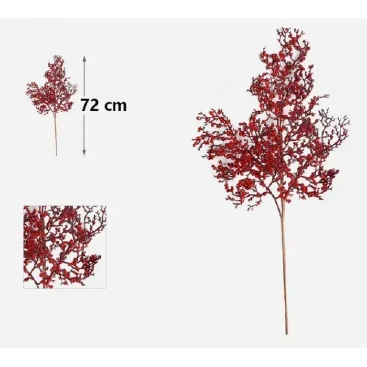Χριστουγεννιάτικο Διακοσμητικό Κλαδί Berries 72cm 7990914