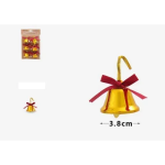 Χριστουγεννιάτικο Στολίδι Καμπάνες 3.8cm σετ 6τμχ 7991747