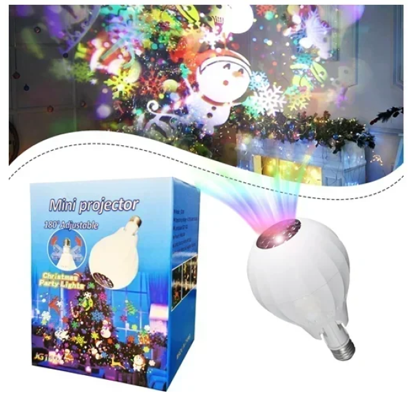 Χριστουγεννιάτικος λαμπτήρας LED - Mini Projector JG169 λευκό