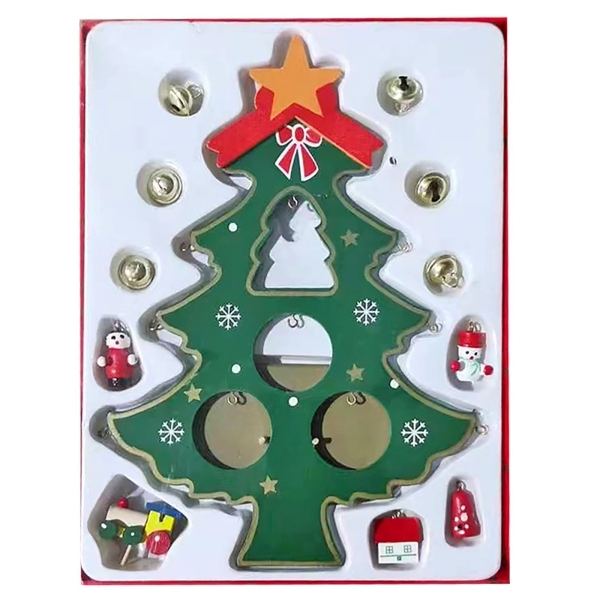 Δέντρο-Ξύλινα Στολίδια σετ 12 τεμ 22x18cm Xmasfest 1132698