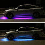 Διακοσμητική ταινία LED αυτοκινήτου με πολύχρωμο φωτισμό και τηλεχειριστήριο 90cmx2 strips + 120cmx2 strips - Image 6