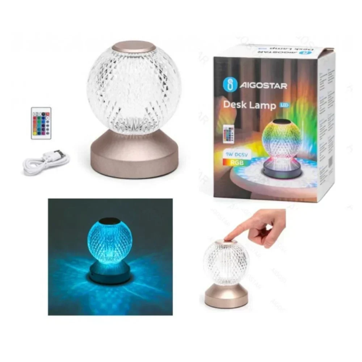 Διακοσμητικó φωτιστικό LED RGB Aigostar