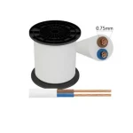 Εύκαμπτο καλώδιο H05VV-F 2x0.75mm 150m - λευκό