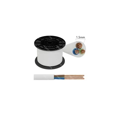 Εύκαμπτο καλώδιο H05VV-F 3x1.5mm 100m - Aigostar λευκό