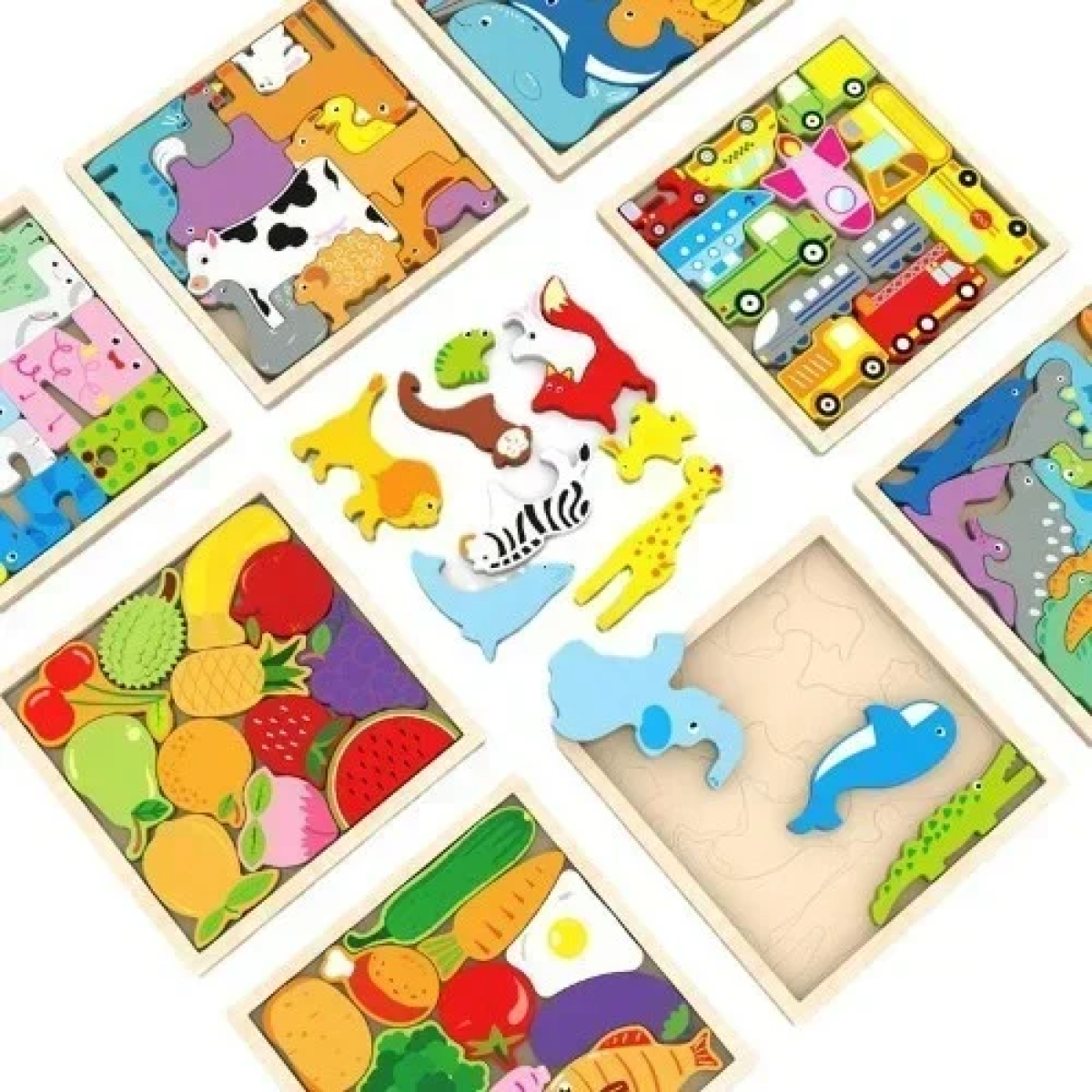 Εκπαιδευτικό Ξύλινο Παιδικό Puzzle 3D 16.6x16 cm SDS-26133