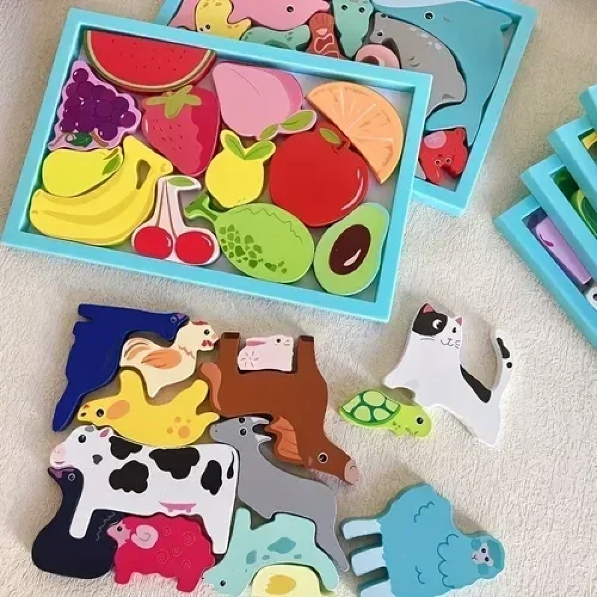 Εκπαιδευτικό Ξύλινο Παιδικό Puzzle 3D 22.5x15 cm SDS-26121