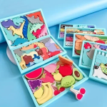 Εκπαιδευτικό Ξύλινο Παιδικό Puzzle 3D 22.5x15 cm SDS-26121