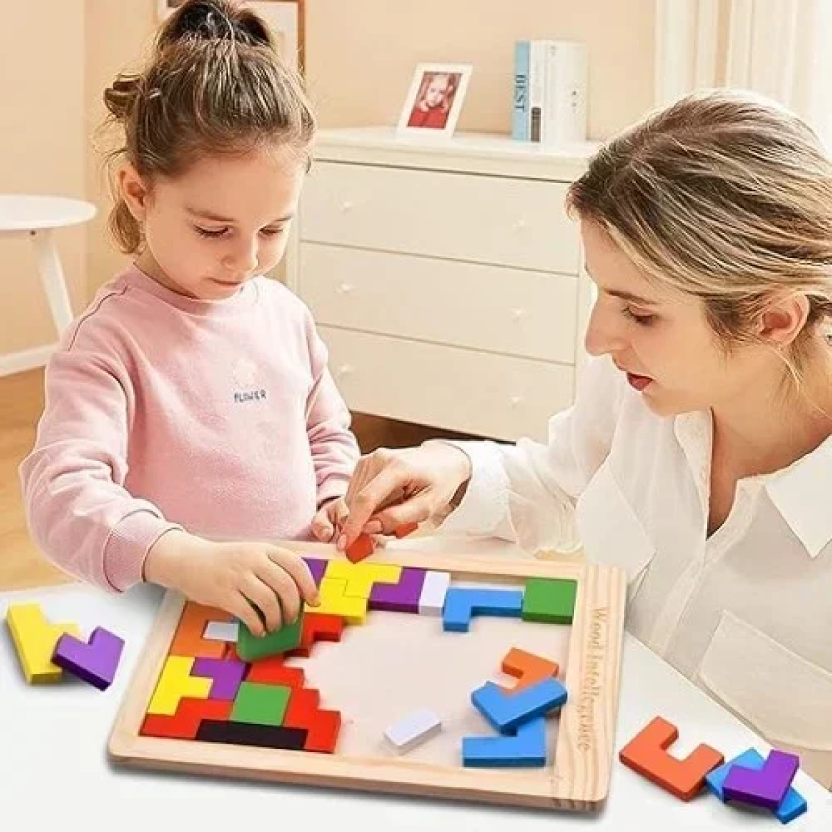 Εκπαιδευτικό Ξύλινο Puzzle Tetris Wood Intelligence SDS-26138