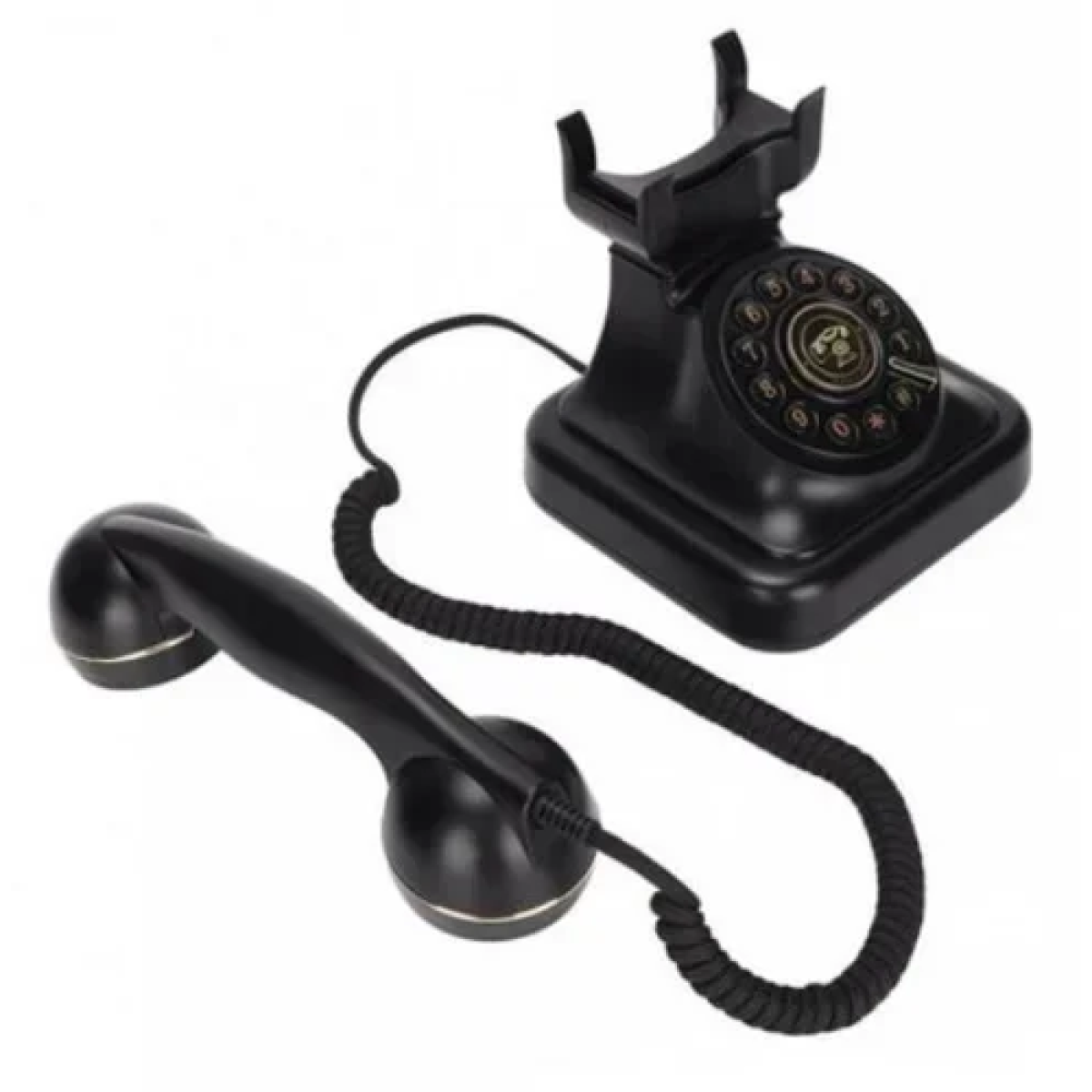 Ενσύρματο ρετρό τηλέφωνο OHO-302 Modern Antique μαύρο - Image 2