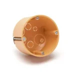 Εντοιχιζόμενο κουτί διακόπτη τοίχου - Flush-Mounted Wall Switch Box - 68x47mm IP30 πορτοκαλί