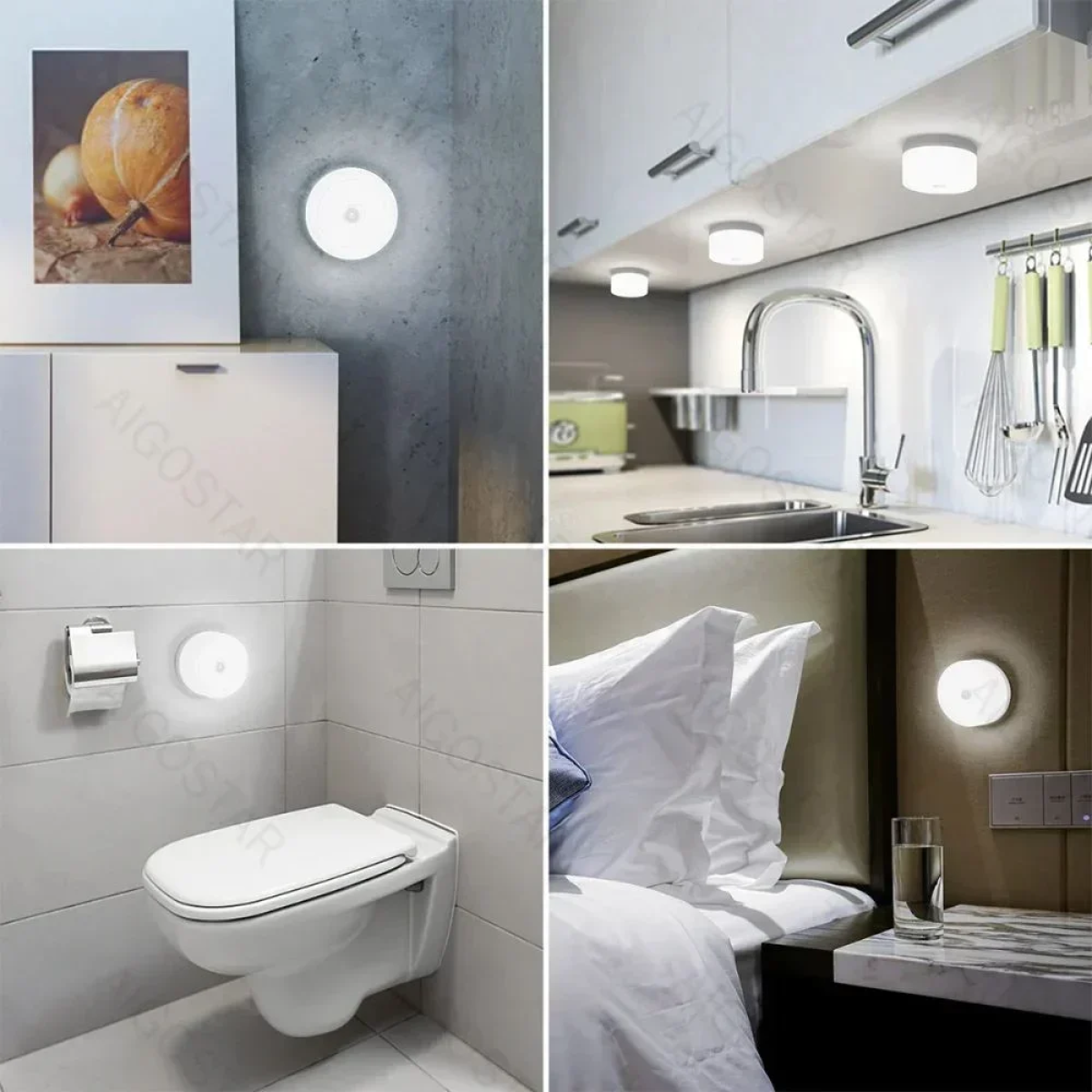 Επαναφορτιζόμενο Φωτάκι Νυκτός Usb LED Dimmable 2τμχ
