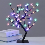 Επιτραπέζιο διακοσμητικό δέντρο 96LED με RGB φωτισμό - μαύρο