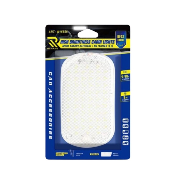Εσωτερικό φως καμπίνας αυτοκινήτου 60smd 8W W15855-1-1 λευκό