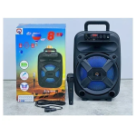 Φορητό ηχείο με λειτουργία καραόκε 8'' Hi-Fi QL-1804 μαύρο - Image 3
