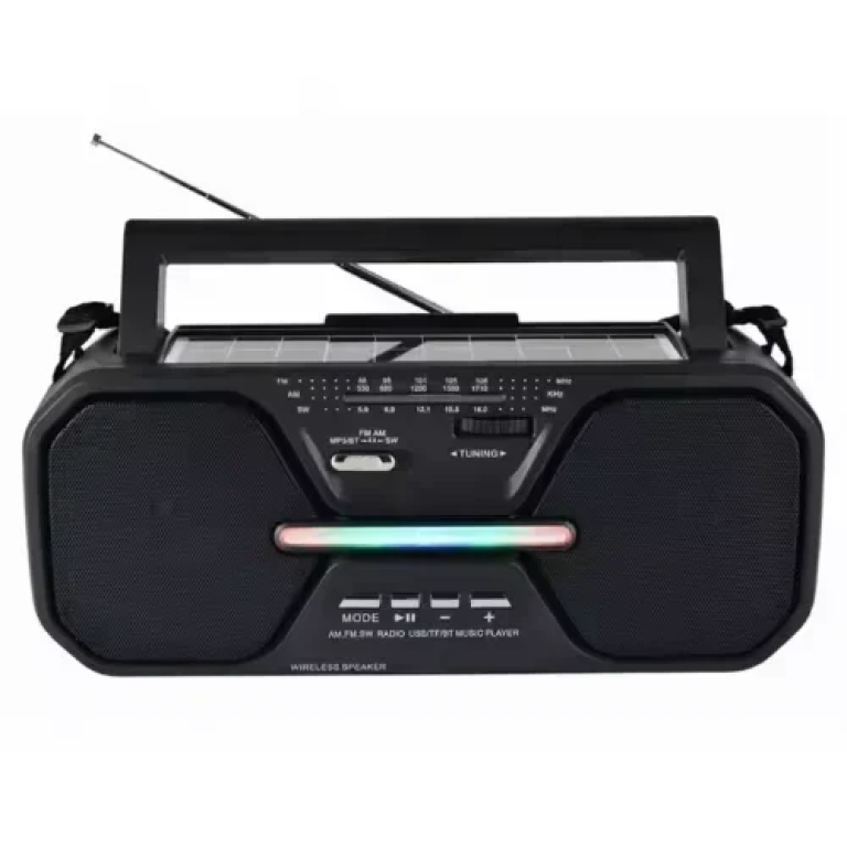 FP-267-S-L Ασύρματο Ηλιακό Ραδιόφωνο Bluetooth - Μαύρο