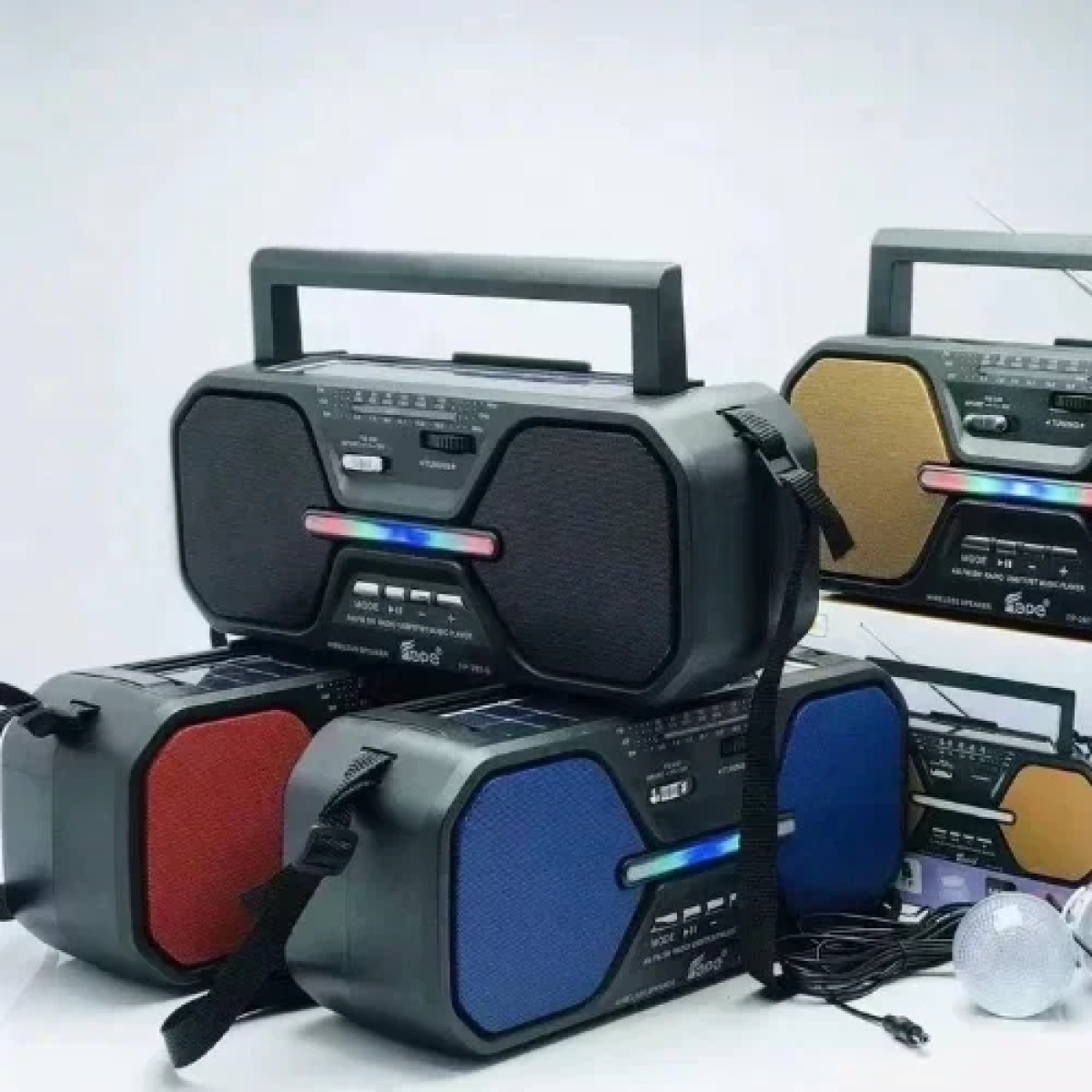 FP-267-S-L Ασύρματο Ηλιακό Ραδιόφωνο Bluetooth - Μαύρο