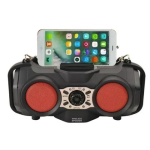 FP-90-S Ασύρματο Ραδιόφωνο Bluetooth FM με Ηλιακό Πάνελ - Κόκκινο