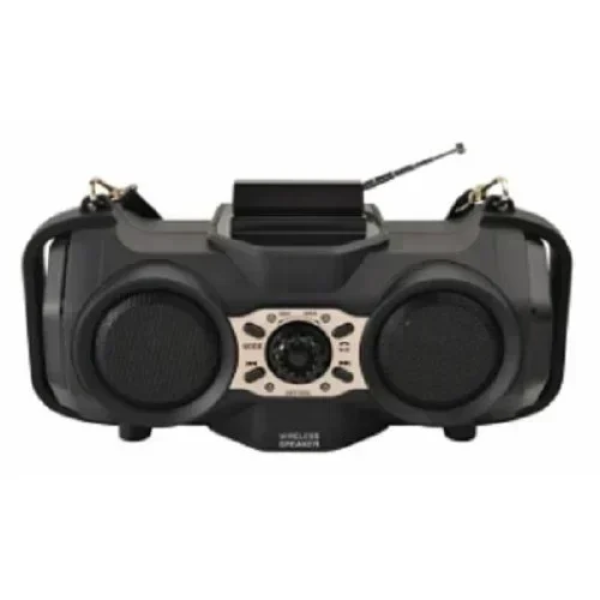 FP-90-S Ασύρματο Ραδιόφωνο Bluetooth FM με Ηλιακό Πάνελ - Μαύρο
