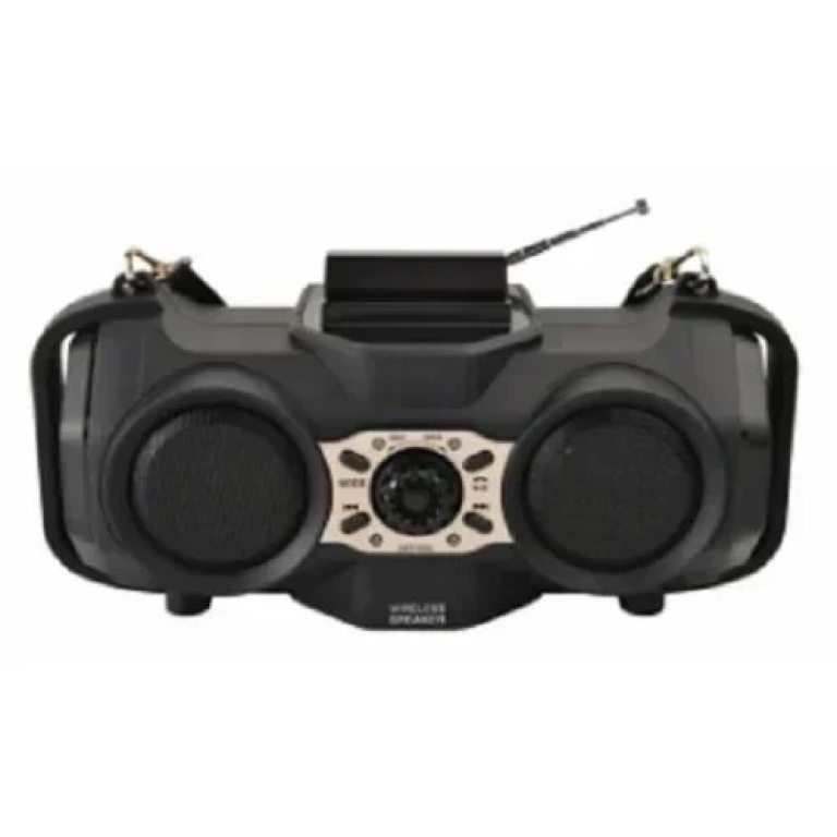 FP-90-S Ασύρματο Ραδιόφωνο Bluetooth FM με Ηλιακό Πάνελ - Μαύρο