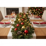 Γιρλάντα Πράσινη Σκληρή Απλή ø:20cm Y:2,7m Xmasfest 113768 - 1 τμχ - Image 2