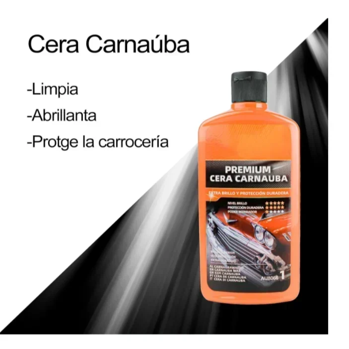 Γυαλιστικό Kερί Carnauba Για Το Εξωτερικού Του Αυτοκινήτου AU8066 500ML