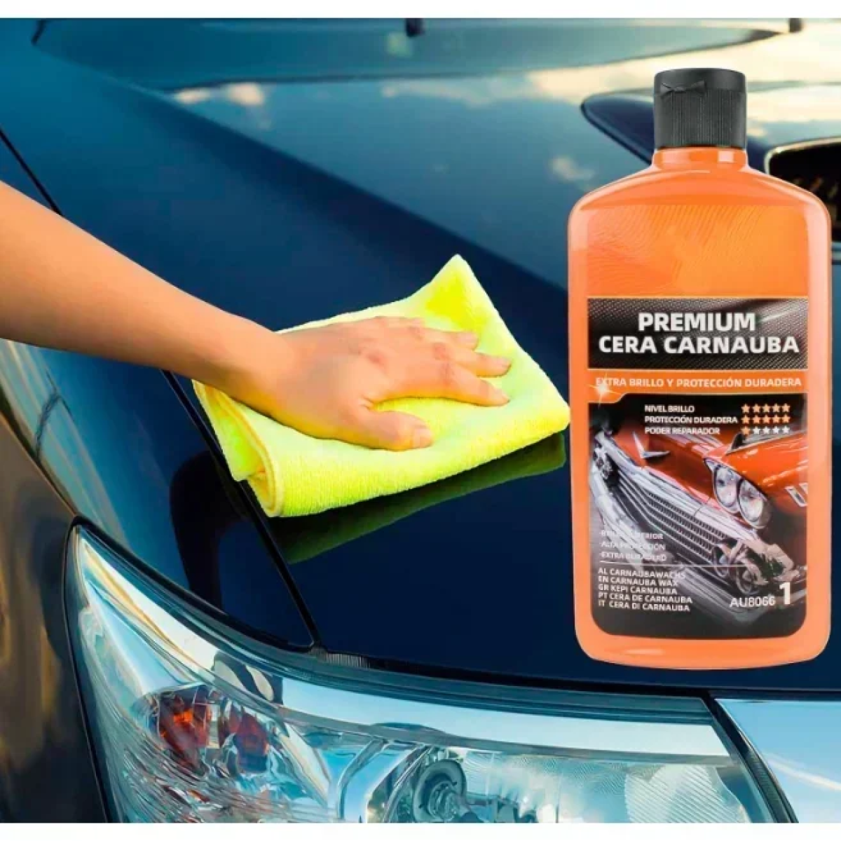 Γυαλιστικό Kερί Carnauba Για Το Εξωτερικού Του Αυτοκινήτου AU8066 500ML